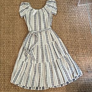 VELVET by Graham and Spencer Maxi Dress- Size Small Blue and White- Never Worn